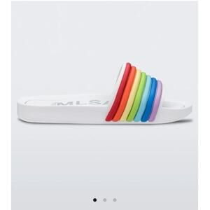 MLSA Melissa Rainbow Beach Slides NEW! Size 7, 38 EUR